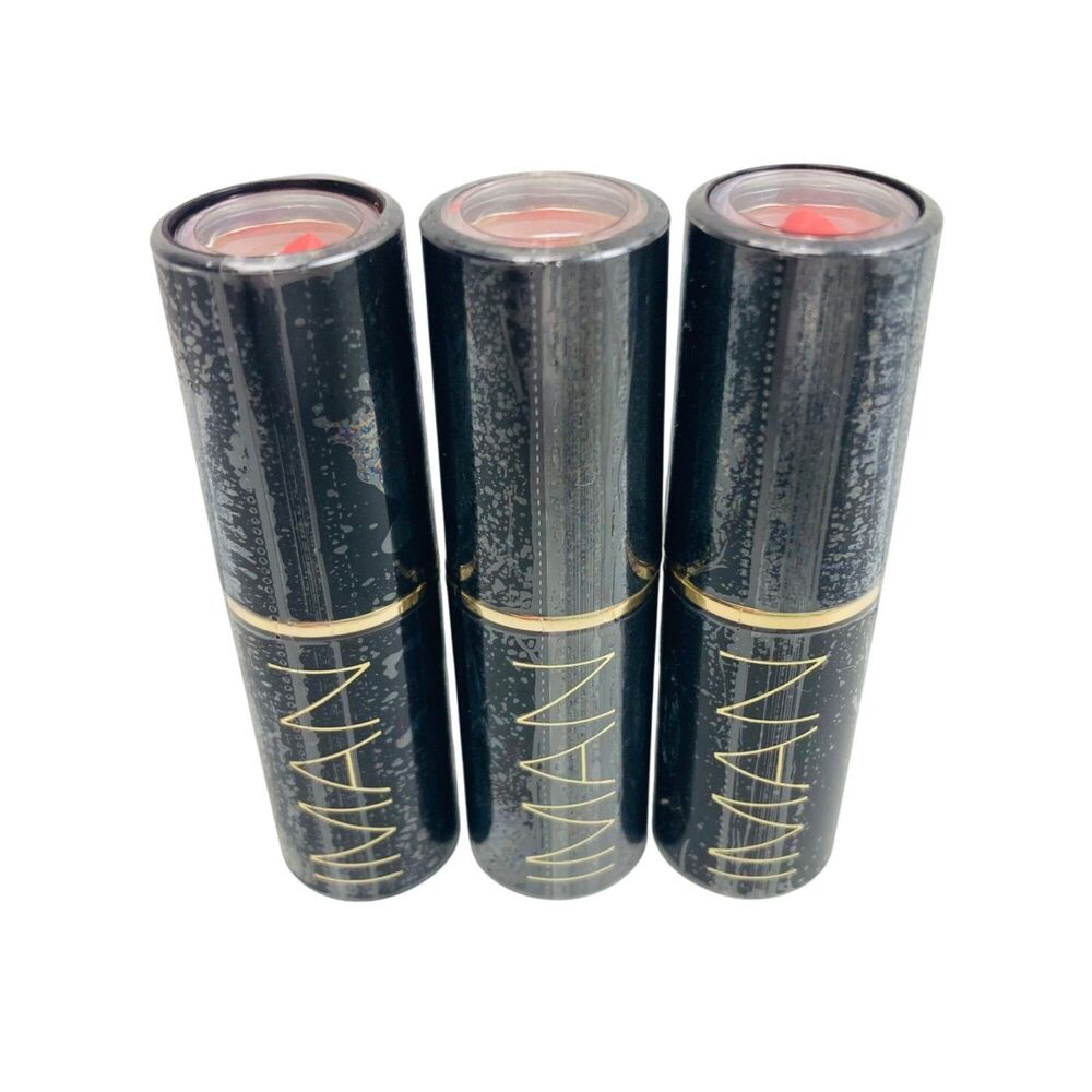 IMAN Moisturizing Lipstick Hot 027 Red Shade - Pack of 3 New & Sealed
